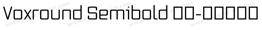 Voxround Semibold 字体字体转换